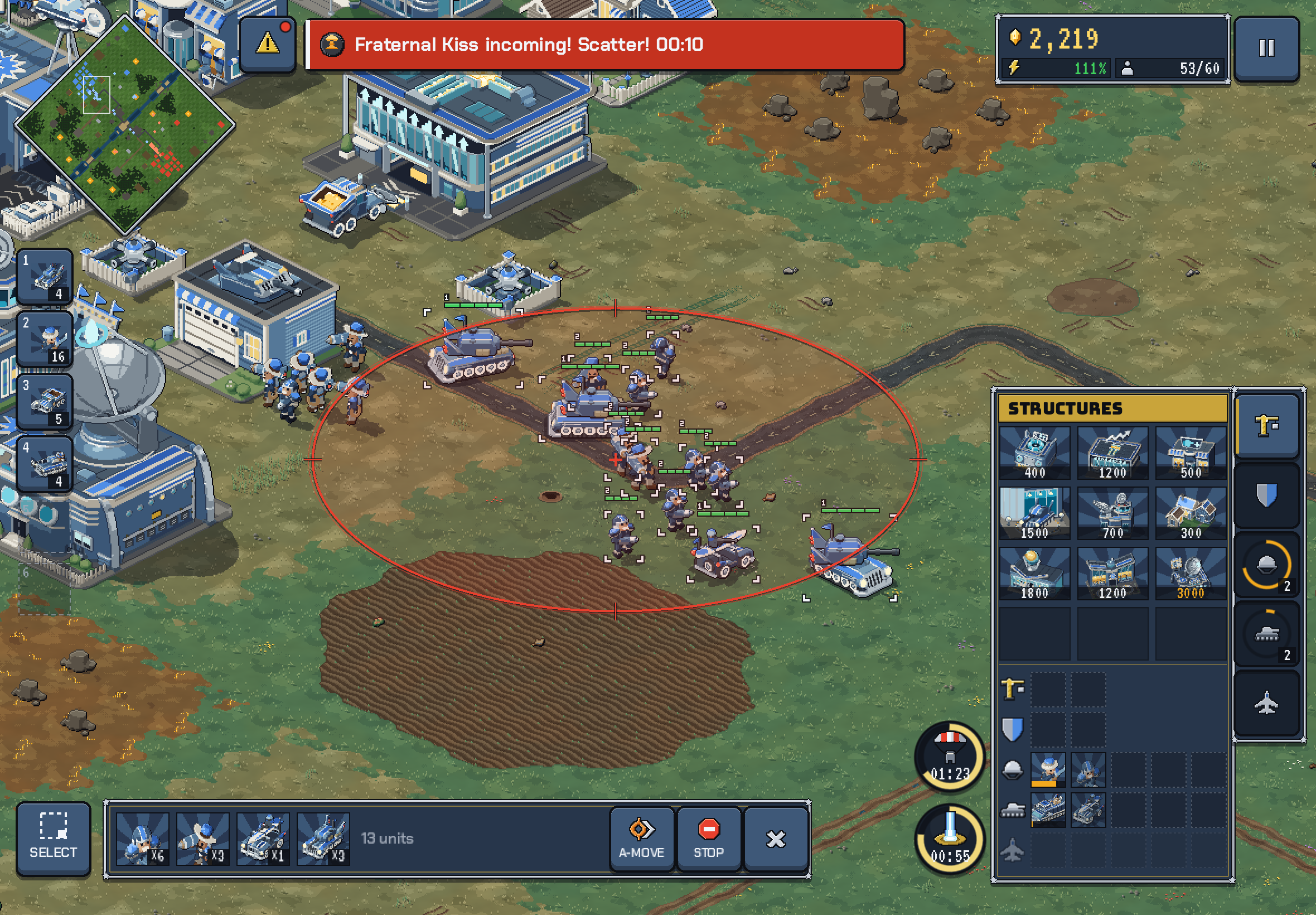 Une superarme menace Liberty Pact sur iPad.