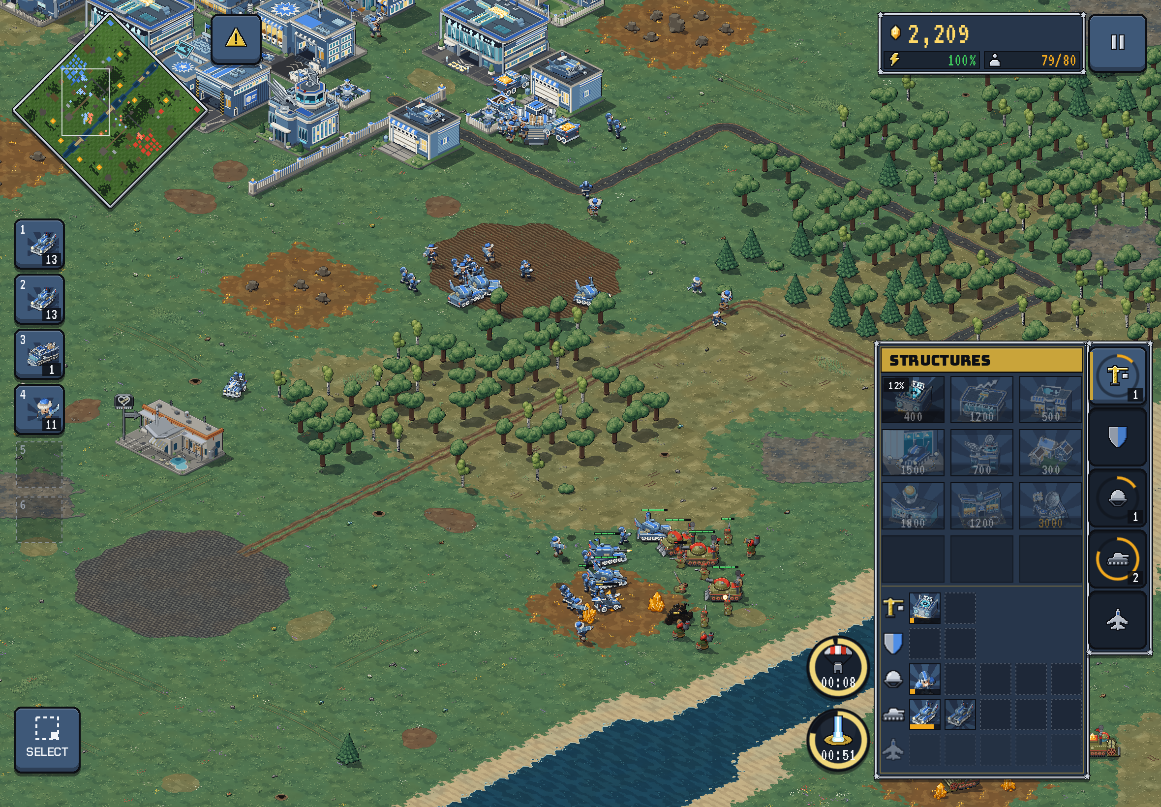 Vue d’ensemble d’une partie Liberty Pact sur iPad.